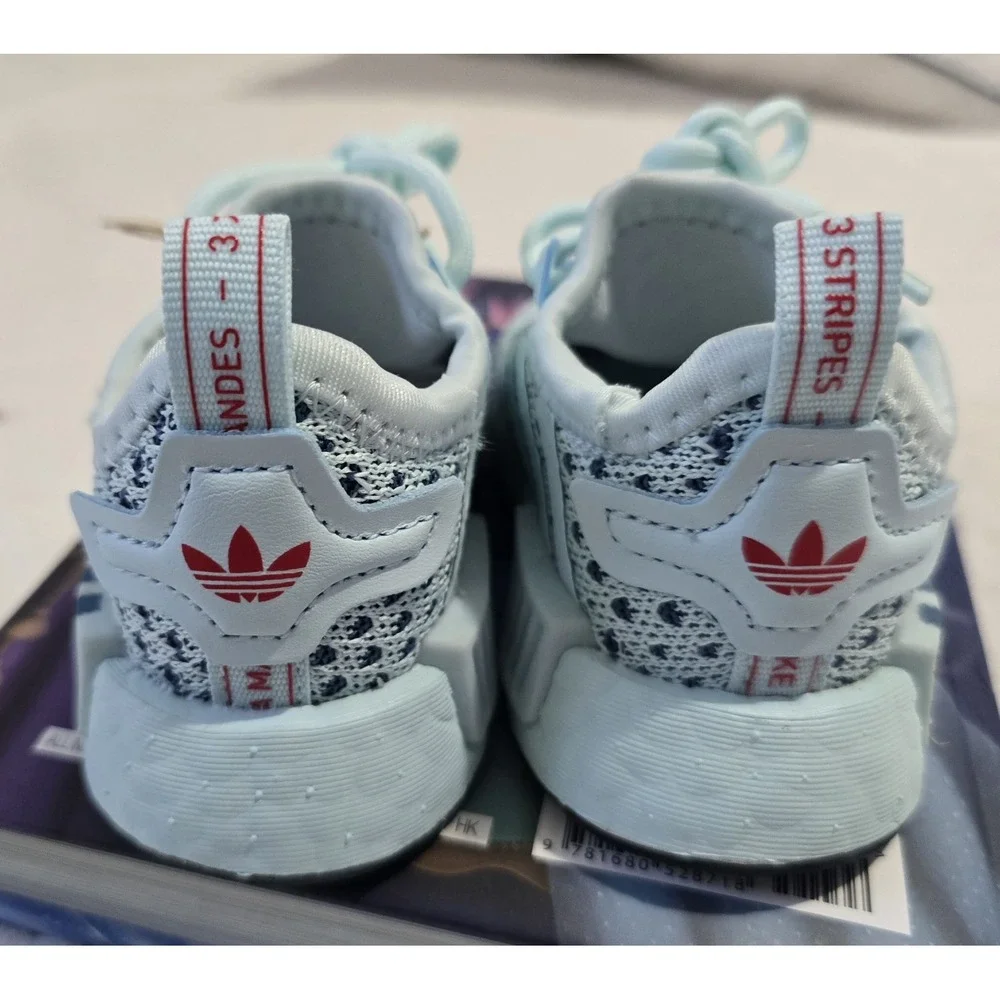 Adidas Originals Infant Running Shoes In An 'Almost Blue' Colorway. Size 4K NWT